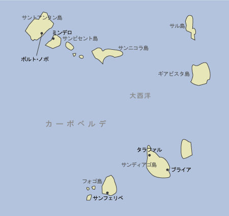 カーボベルデ　地図