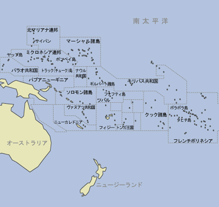 オセアニア　地図